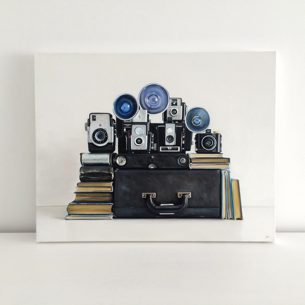 Vintage Kodak Camera Painting by Christopher Stott