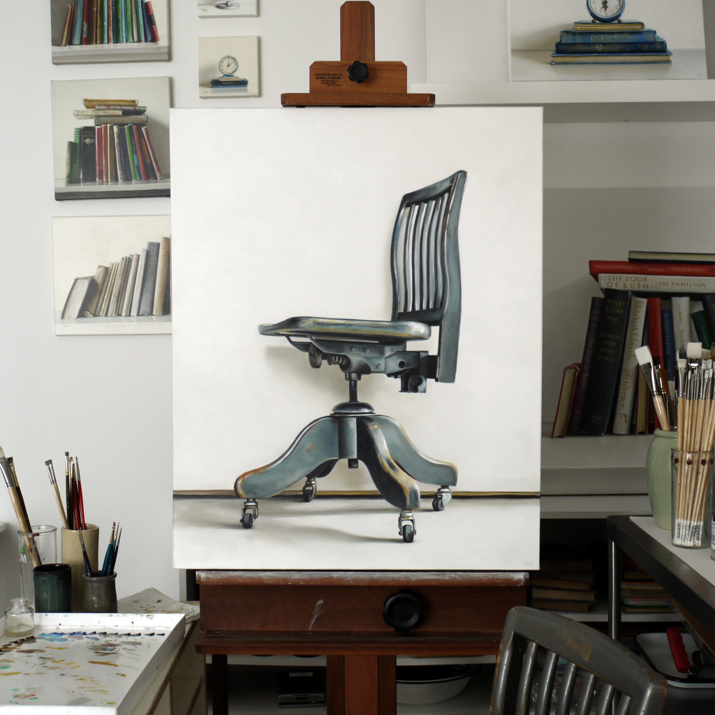 Christopher Stott chair painting, Augst 2015