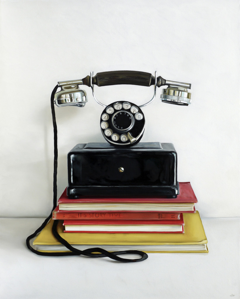 Christopher Stott Painting / Western Electric Co. Rotary Phone / 30 x 24