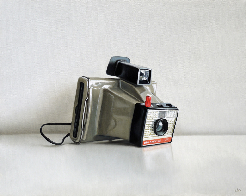 Polaroid Big Swinger 3000 oil painting by Christopher Stott