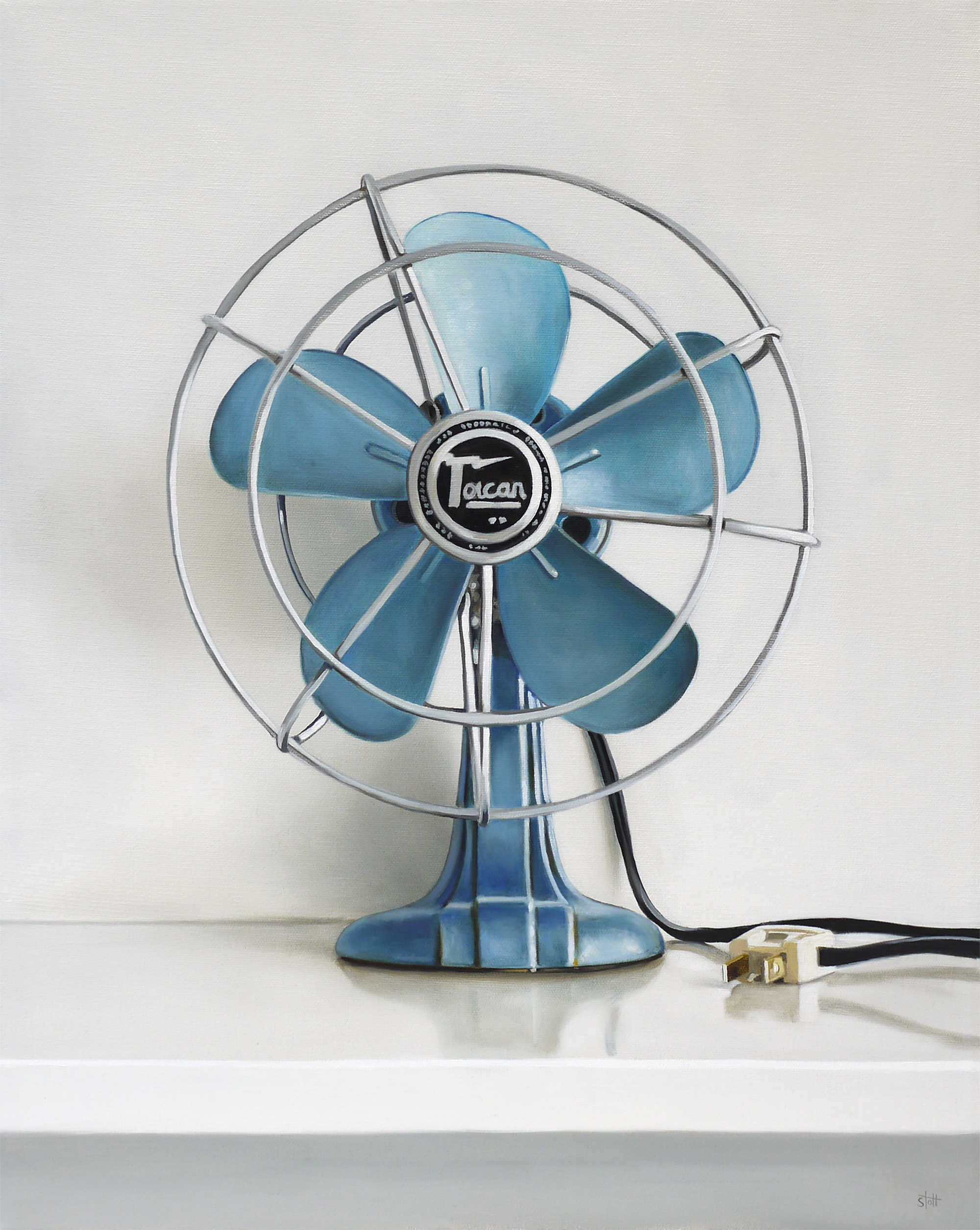 Vintage Toucan Electric Fan by Christopher Stott