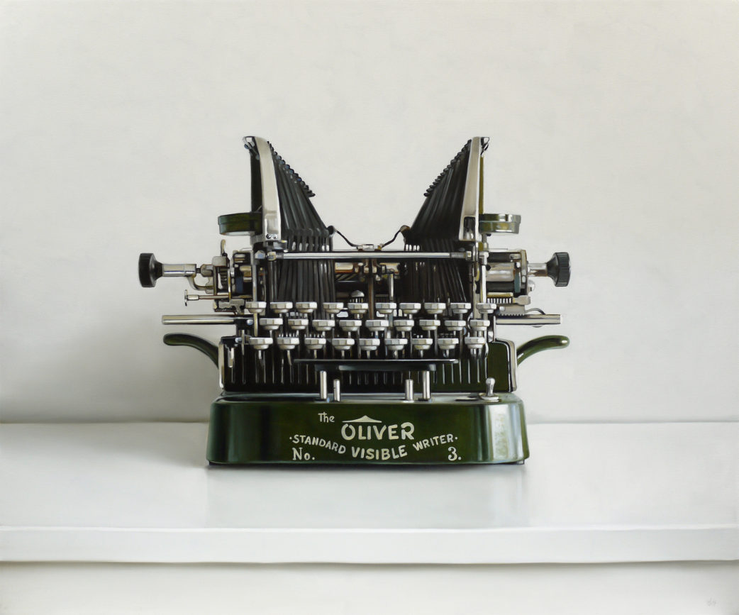 Oliver No.3 Typewriter Painting by Christopher Stott