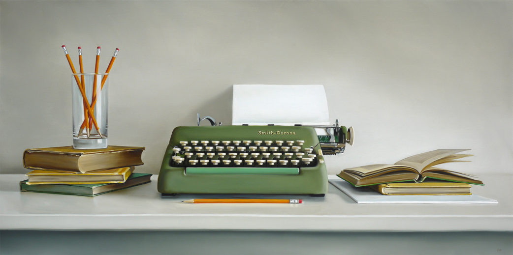 Smith-Corona Typewriter Painting by Christopher Stott