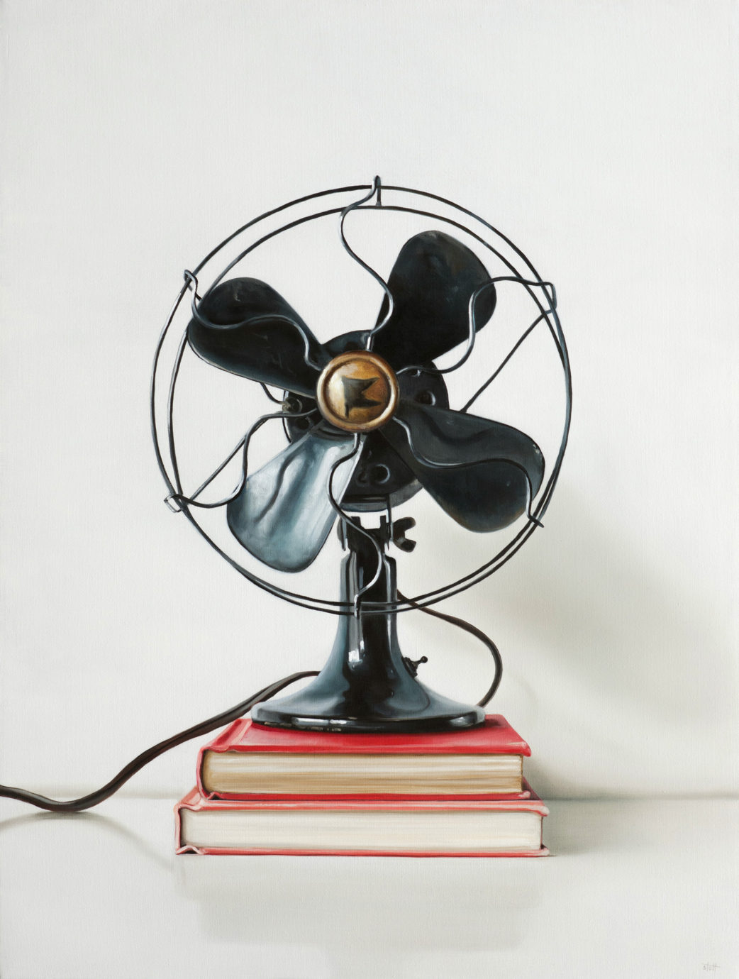 Electric Fan & Red Books by Christopher Stott