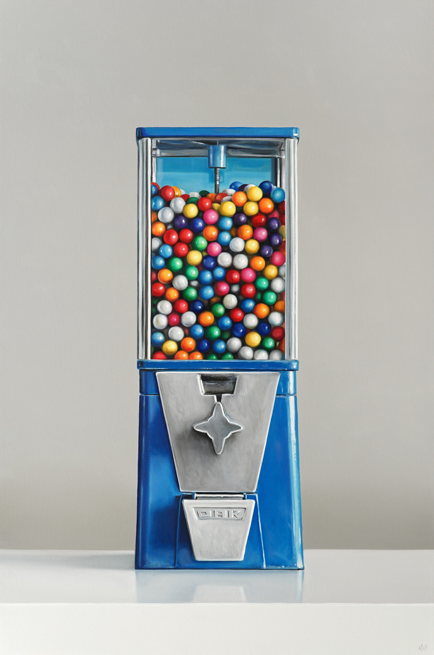 Oak Gumball Machine painting by Christopher Stott